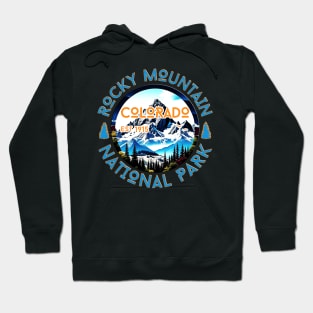 vintage Rocky Mountain National Park Colorado Hiking Nature Outdoors Hoodie